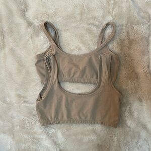 one available INDIVIDUALLY PRICED ARQ taupe wide strap bra in medium